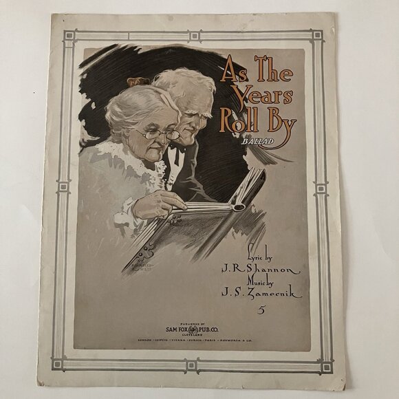 1910s Vintage Sheet Music All Alone - He May Be Old, But He’s Got Young Ideas - Picture 10 of 16